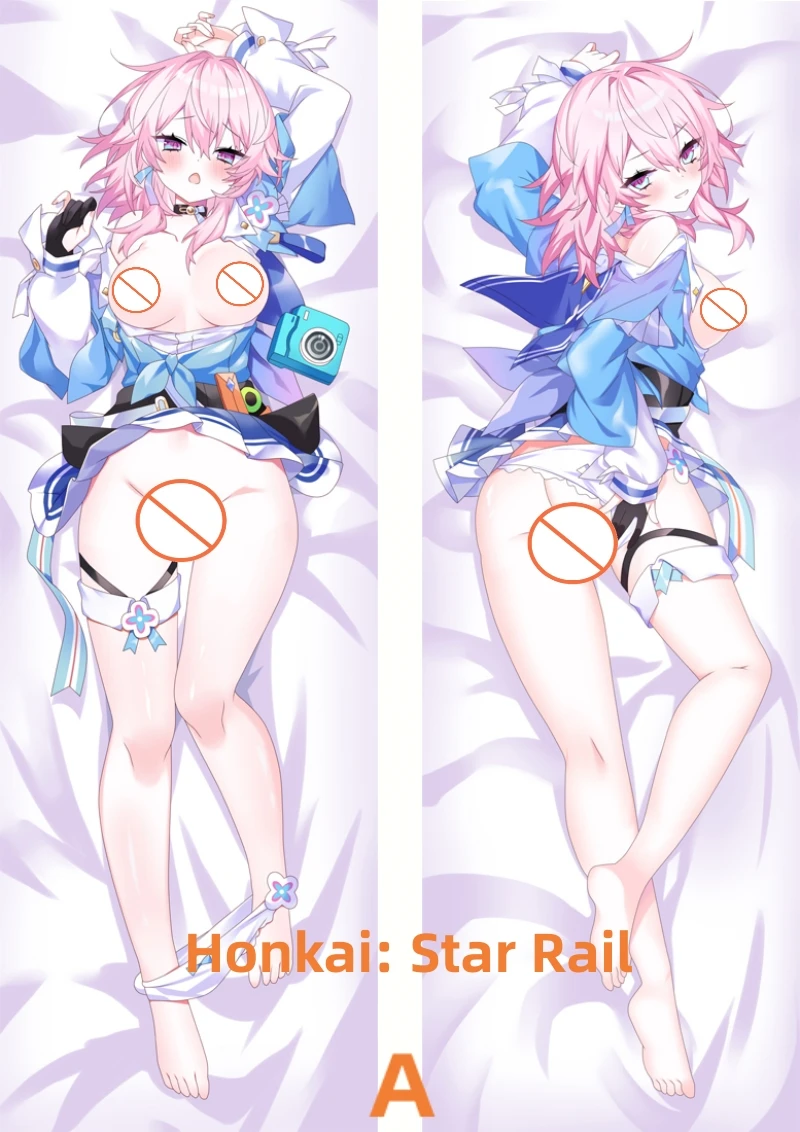 

Подушка Dakimakura в стиле аниме чехол Honkai: наволочка для тела с двусторонним принтом в виде звездной рейки, наволочка в натуральную величину, подарки на заказ