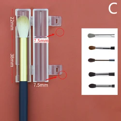 Makeup Brush Dust Protection Cover and Beauty Tool Organizer Set (C)