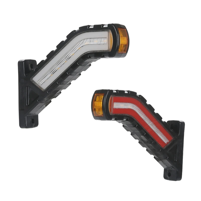 

2Pcs 12V 24V LED Side Marker Lights Warning Tail Light Auto Car External Lights Trailer Truck Lorry Lamp