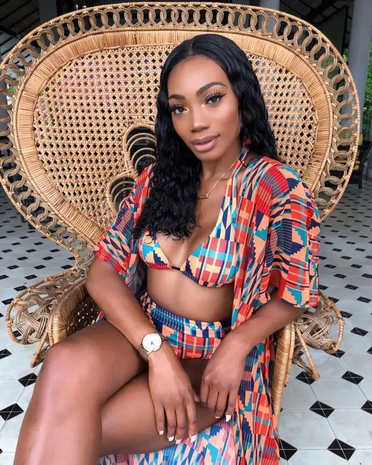 D8260 New European and American Sexy Digital Printed Swimwear Bikini Three Piece Set