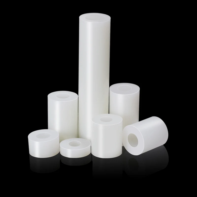 ABS spacer washer 20/ 50pcs M3 M4 M5 M6 M8 white/ black non-threaded round hollow standoff washer PCB board spacer 2 to 25mm