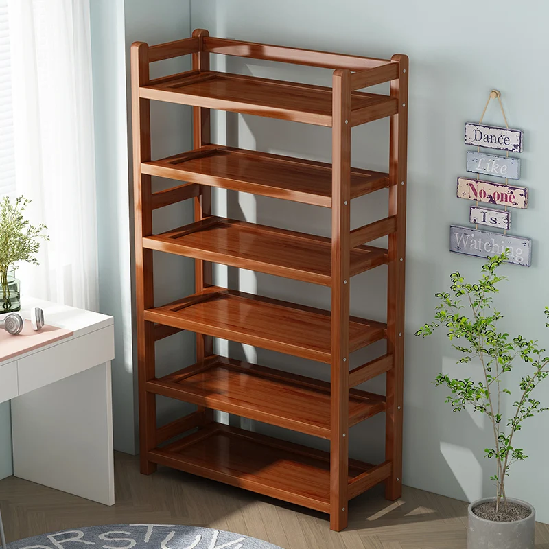 

XK Bookshelf and Storage Shelf Floor Multi-Layer Simple Kitchen Storage Rack Household Living Room Functional Shelf
