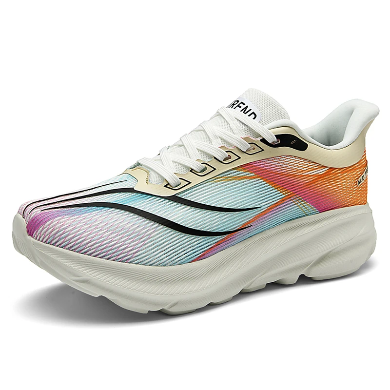 Marathon Air Cushion Carbon Plate Sports Running Shoes Men Breathable Lightweight Women Comfortable Nonskid Speciality Sneakers