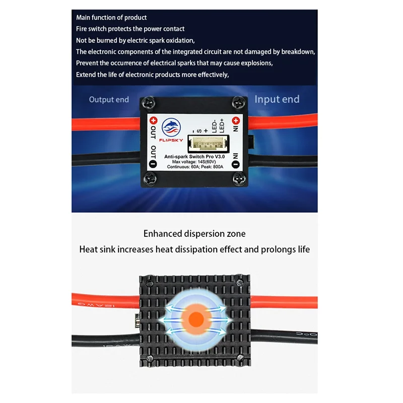 AED2-FLIPSKY Anti Spark Switch Pro V3.0 Ebike /스쿠터/로봇/전기 스케이트보드 롱보드용 접촉 보호기 교체