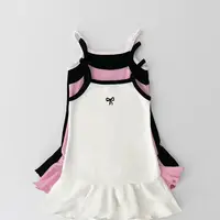 Robe d'été dos nu pour filles, robe gilet sans manches à volants pour tout-petits, robe d'été en coton respirant, vêtements pour bébés filles 1