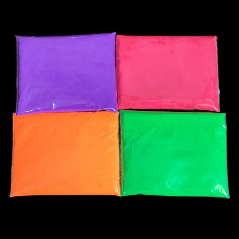 White Color Phosphor Pigment Neon Fluorescent Powder for Painting Print 50g/lot Powder Fluorescence Dust Reflect Under UV Light nail powder,nail pigment,fluorescent pigment