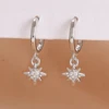 Nouveauté Double chaînes longues gland boucles d'oreilles pour femmes coréen en acier inoxydable Zircon suspendus boucle d'oreille Piercing bijoux