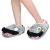 Halloween Zombie Big Mouth Funny Thickened Cloth Bottom Non-Slip Bottom Slippers Women Men Warm Cartoon Cotton Slippers Shoes 1
