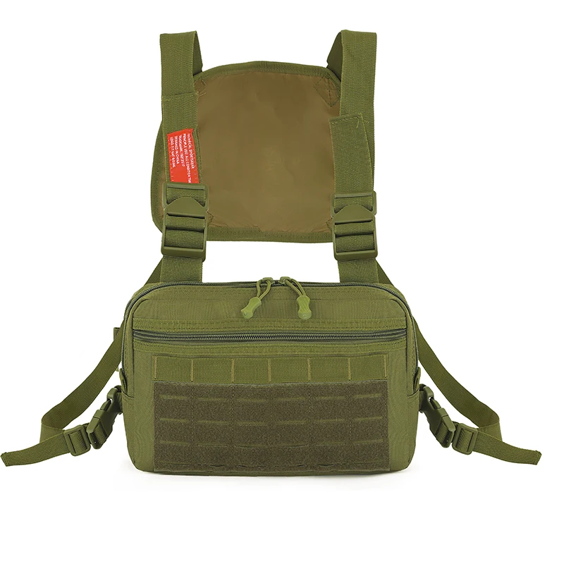 FANDARE Men's Shoulder Bag Chest Bag Teenager Waterproof Shoulder Bag for Sports Gym Travel Hiking Camping Large Capacity Polyester Black Camo L Bag