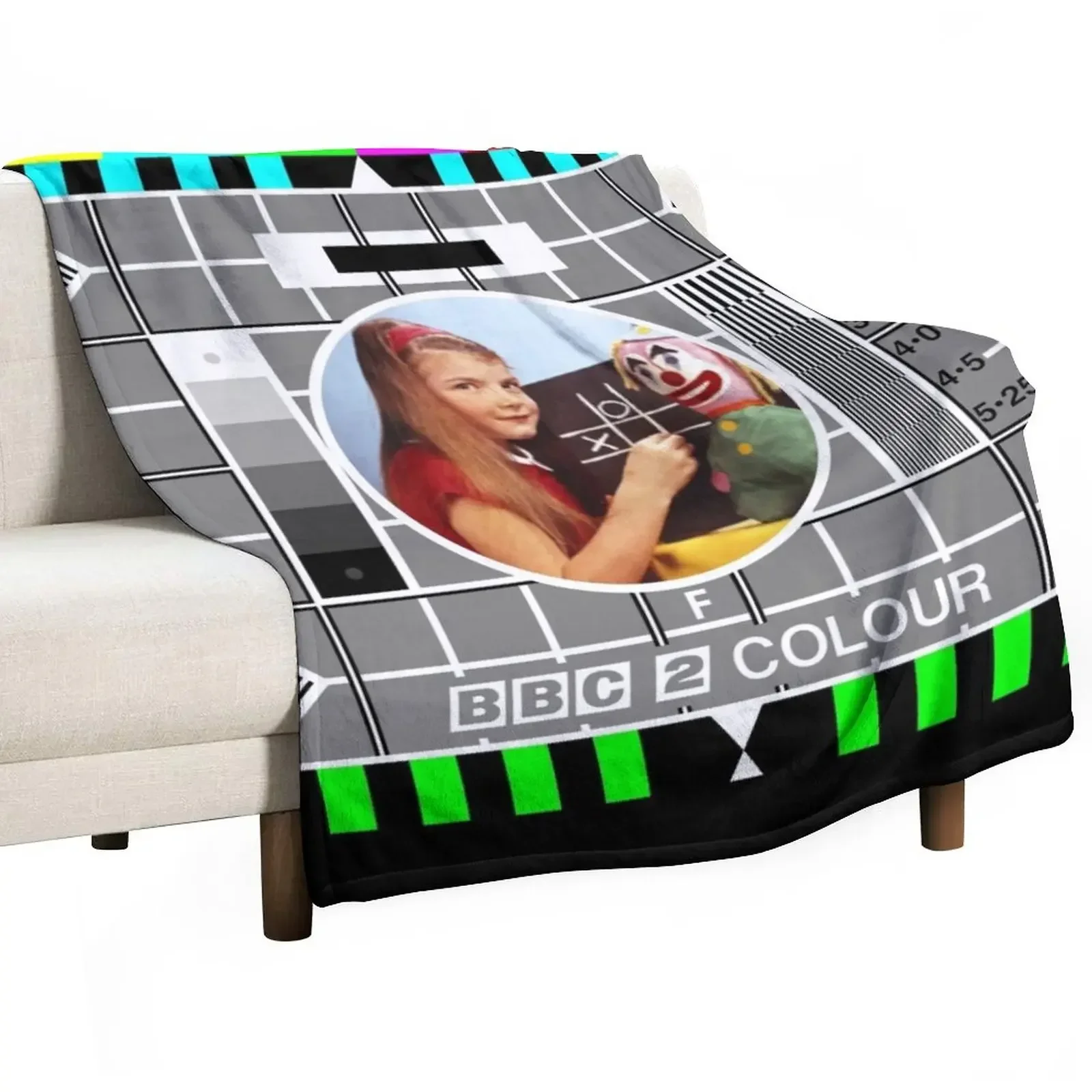 

beebthings Testcard F Throw Blanket for sofa blankets ands Blankets