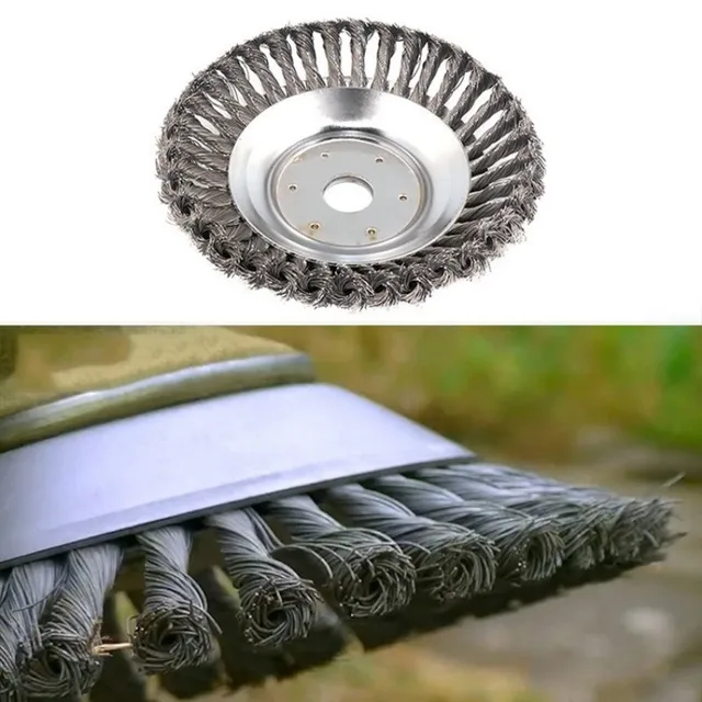 Teljesítményű Szerszám 6/8 Hüvelykes Acélhuzalos Fű Trimmer Fej Fűnyíró Sodrott Huzalkerék Gyomnövény Kefe Vágóvágó Kerti Gyep Kellékek - Image 6