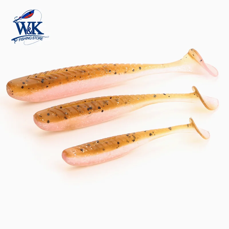 Barsch Angeln Lockt 5cm 6cm Weichen Köder mit Neue Farbe Grün Rose Einfach Shinner Mini Shad Süßwasser Angeln köder Jig Rig Swimbait