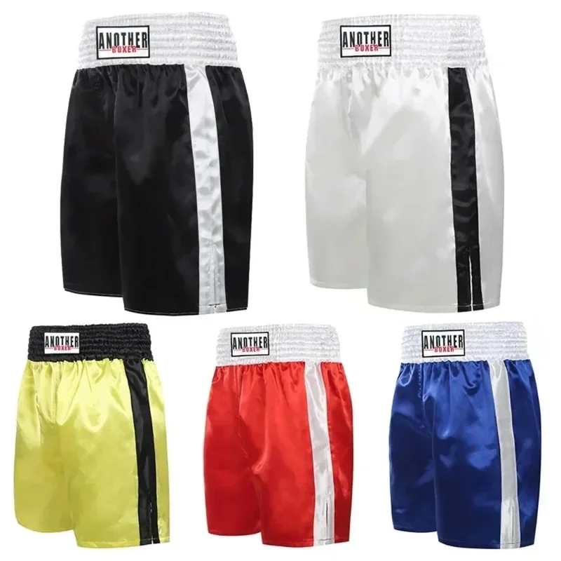 Muay Thai Fight Shorts Unisex Kick Boxing Pants MMA Training Shorts Competition Sanda Grappling Clothes Women Men Kids