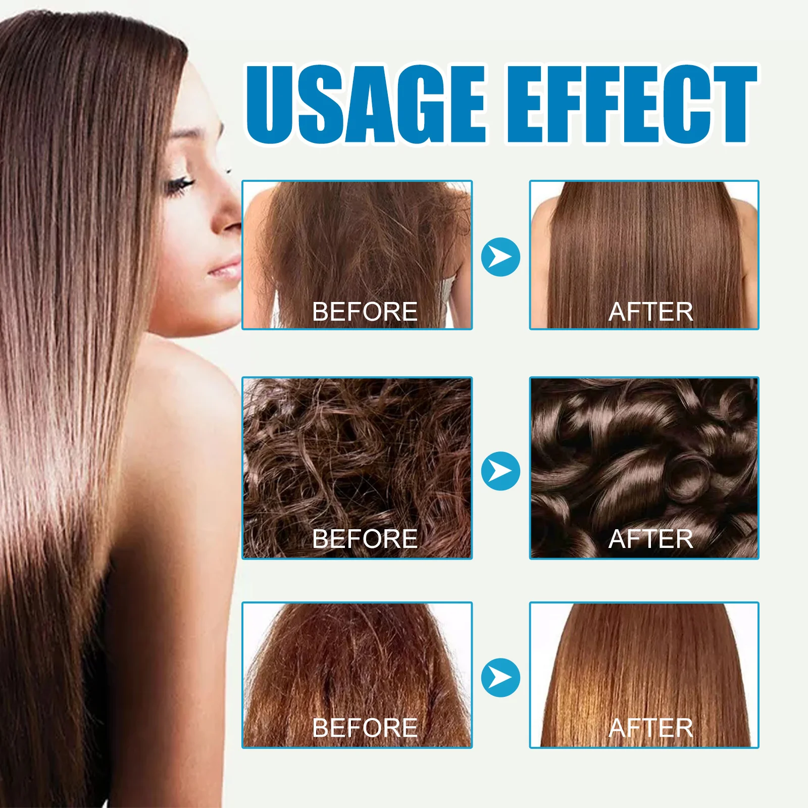 Keratin Vitamin Capsule Hair Essence Oil For Damaged Dry Frizzy Hair Treatment