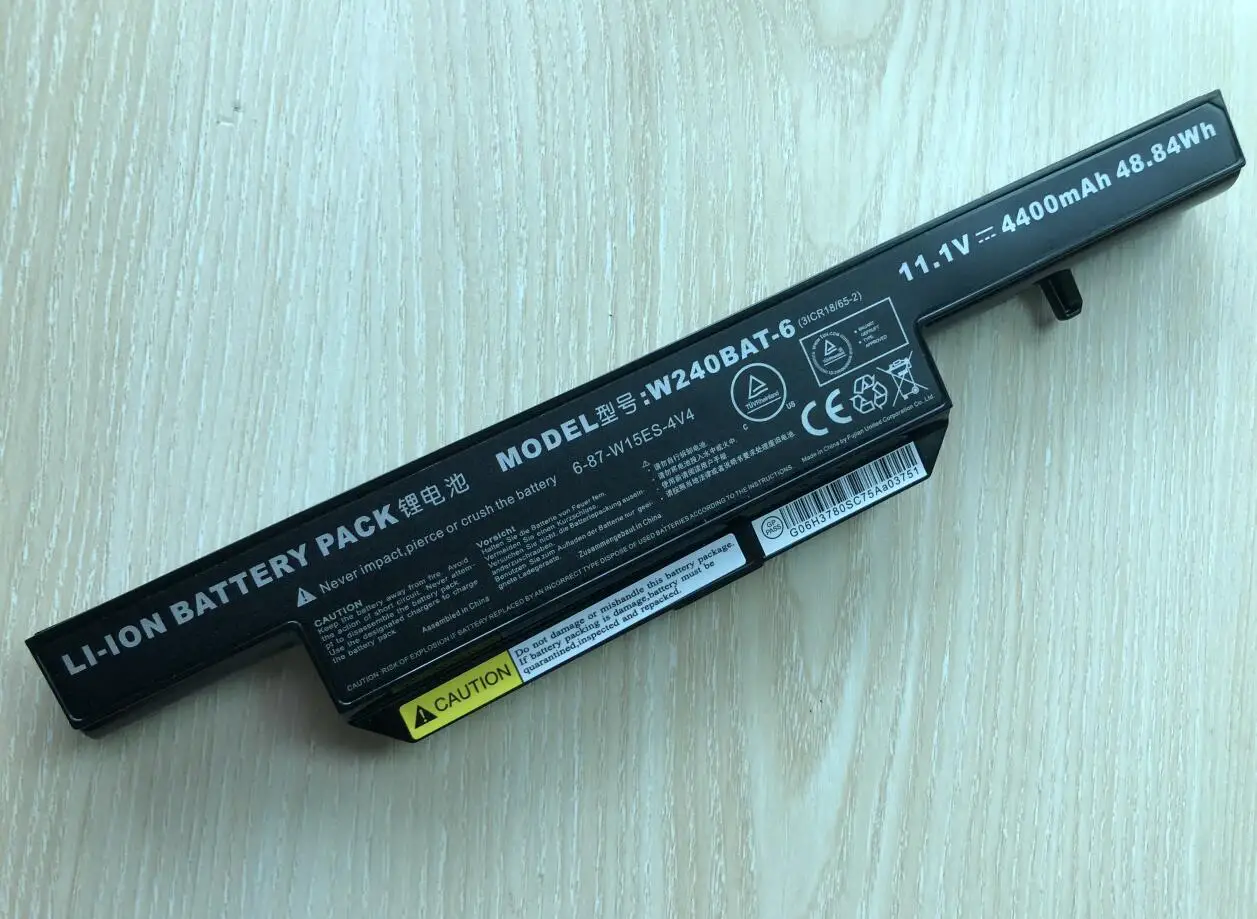 Bateria do Portátil para Clevo 6cell W240bat6 687-w15es4v4 Rm320 W251el 7872-9040 a W251eu W258eu - Imagem 4