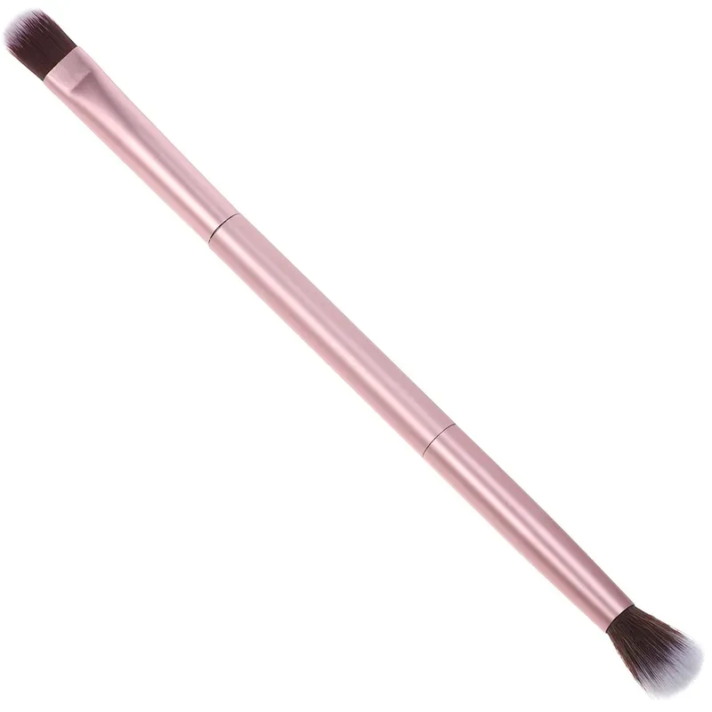 1/2/3/4/5/6pcs Double Ended Eyebrow Eyeshadow Brush Professional Makeup Tool For Women With Aluminum Tube Handle Premium Fiber 3