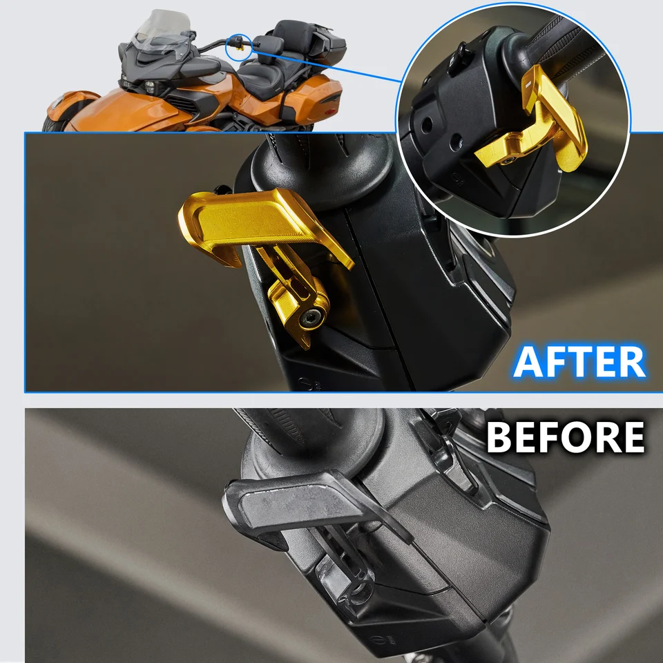 Aluminium Thumb Shift Paddle Ontworpen voor Kan Am Voor Spyder Voor F3
