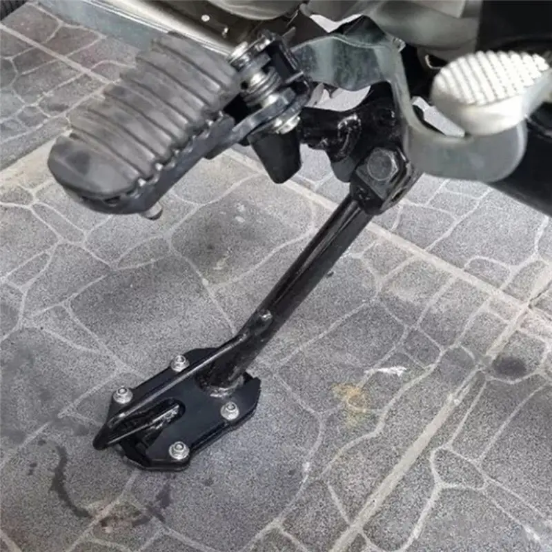M46K-FOR HONDA CT125 오토바이 액세서리 사이드 스탠드 확장 패드 오토바이 액세서리 실버