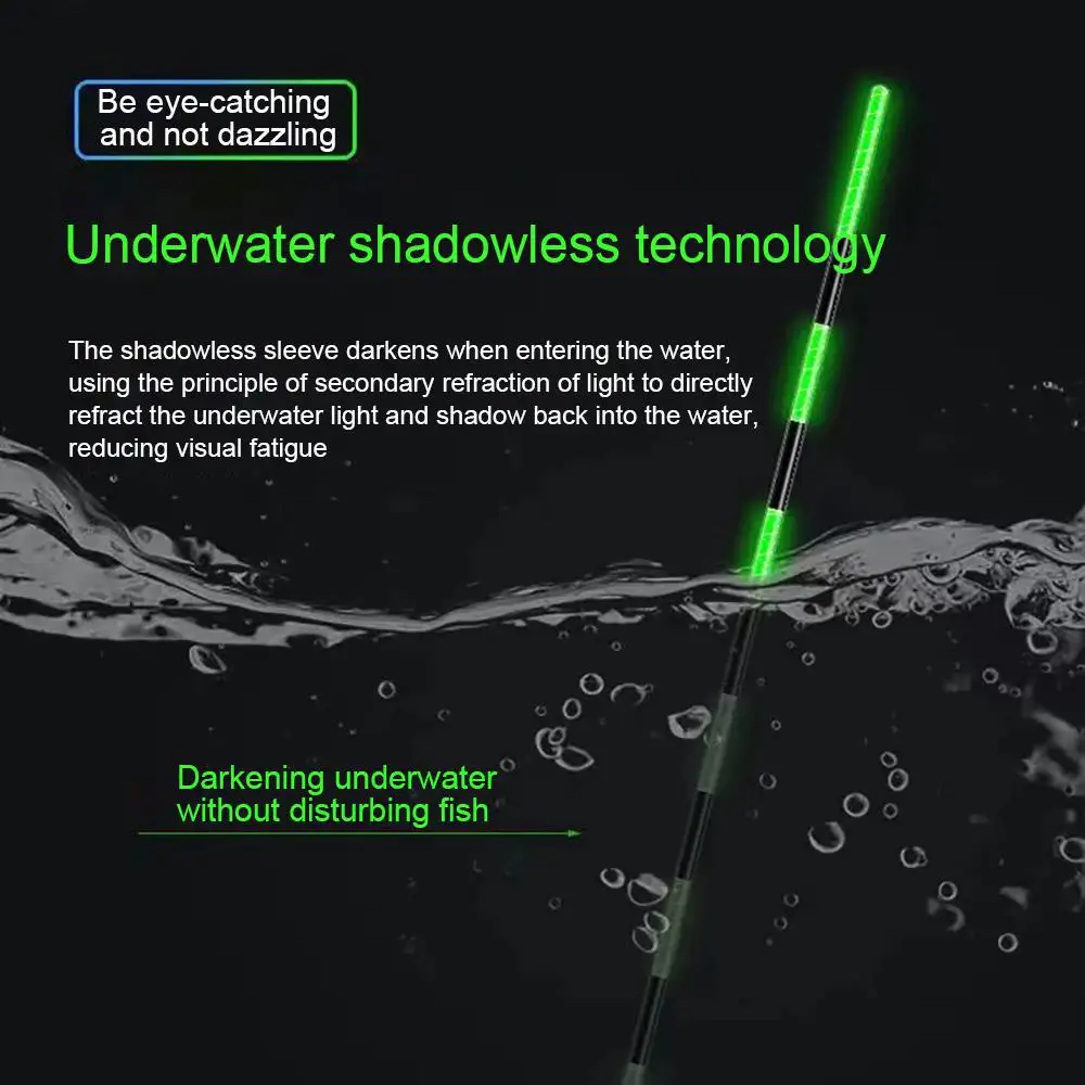 Description Picture 2 of itemNew Fishing Float Set Led Smart Electronic Luminous Floats 1g 1.3g 1.7g 2.1g 2.4g 3g 3.5g Gravity Sensing Winter Summer Fishing