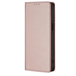 Leather Flip Cover Wallet Case - Versatile and Stylish Protection for Samsung A11 (USA) (Rose Gold)