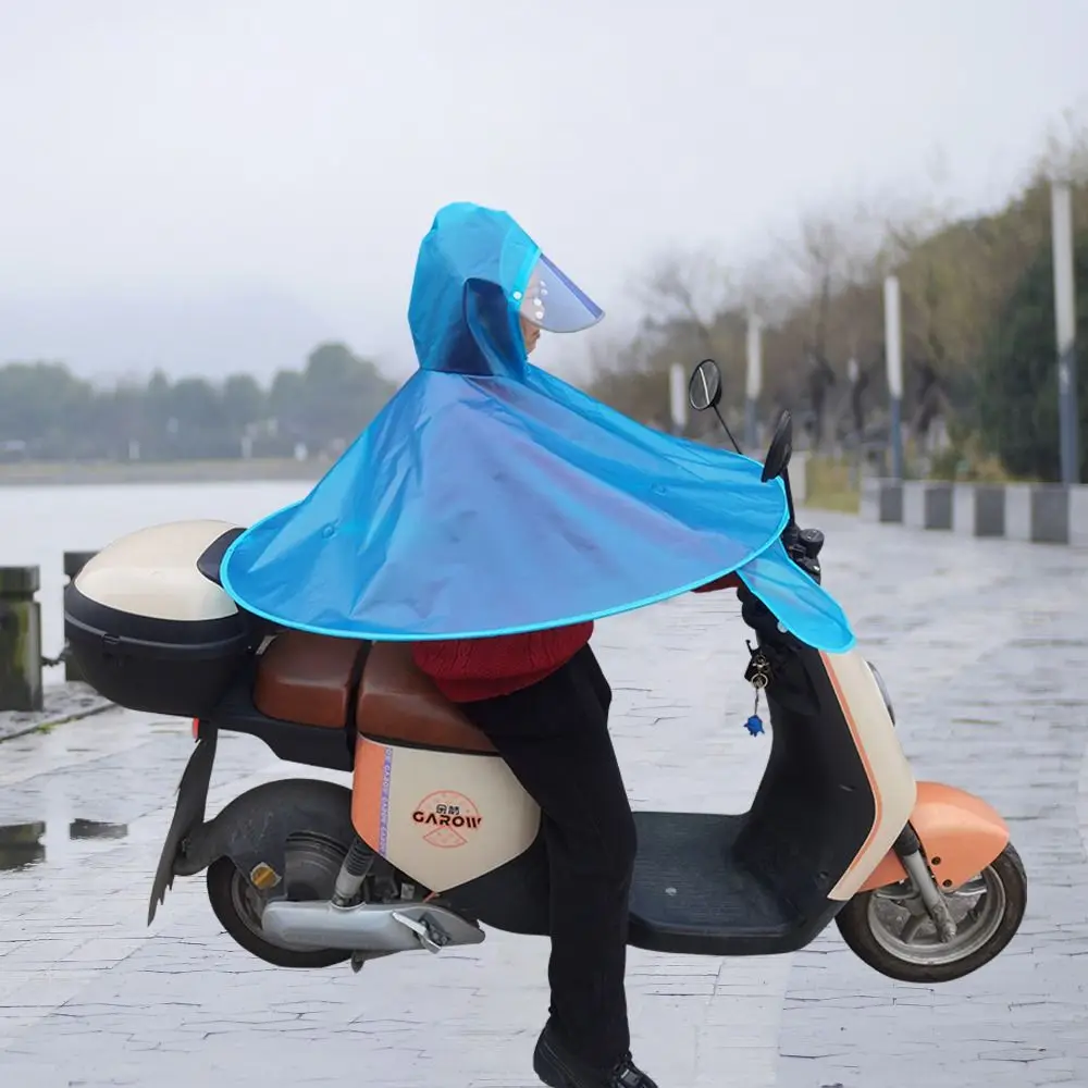 

Separate Umbrella Hat Poncho for Electric Vehicle Intensification Oxford Motorbike Raincoat UFO Rainproof