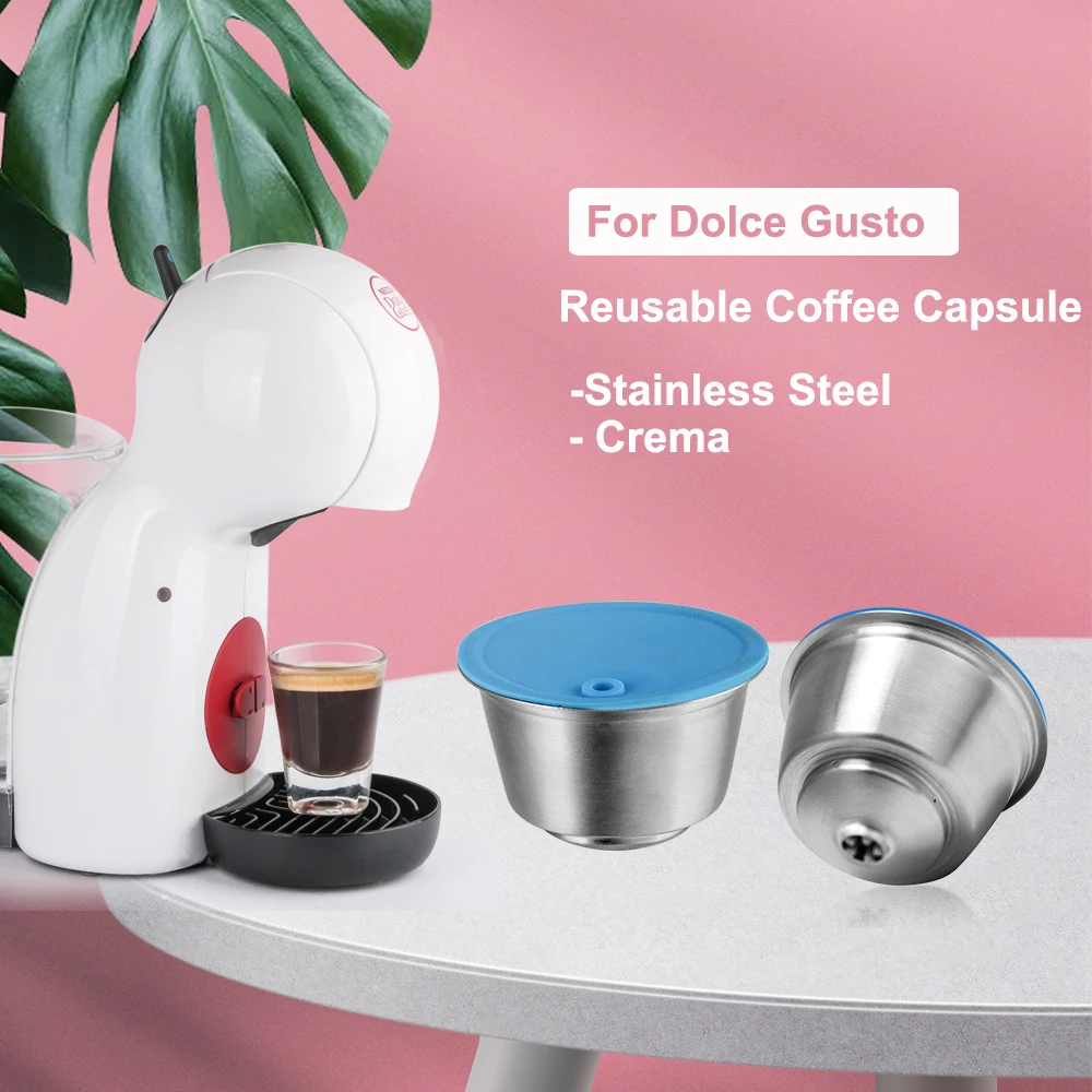 

For Nescafe Dolce Gusto Crema Coffee Filters Cup Refillable Reusable Dolci Gusto Tea Baskets Coffee Dripper Capsules