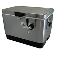 Mobile Bar Single Tap Front Inputs Stainless Steel Jockey Box For Beer Beverage 1