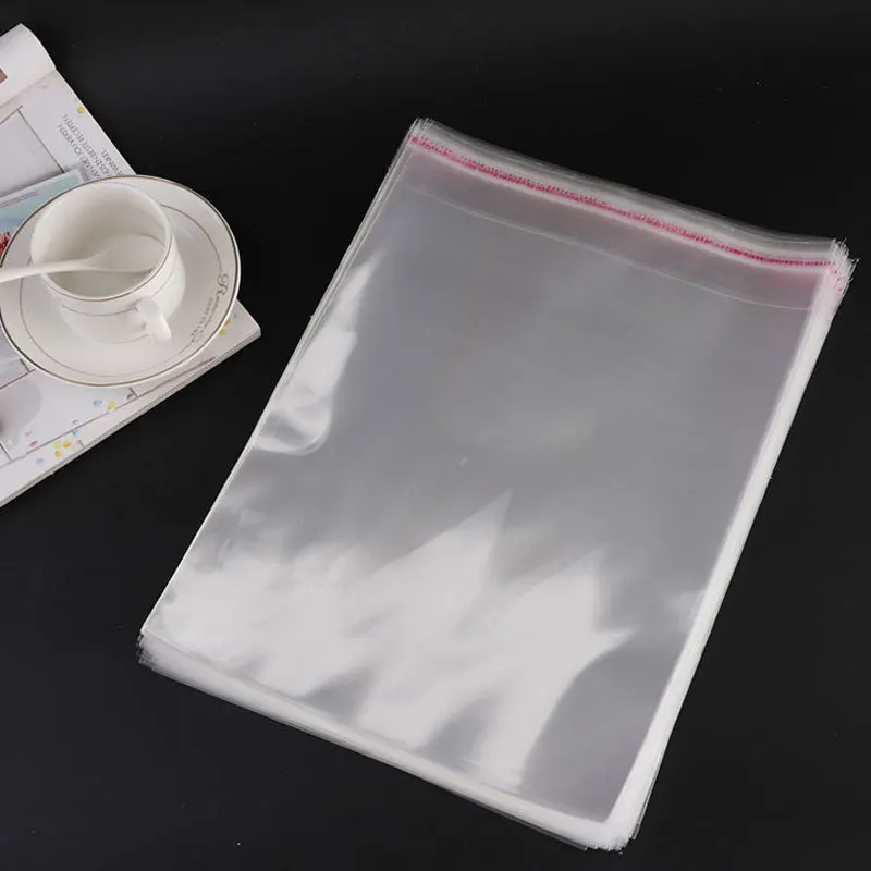 TETP 500Pcs Transparent Width 15cm Opp Plastic Bag Notebook Gloves Hat Photo Album Packaging Self Adhesive Seal Bag Wholesals 6