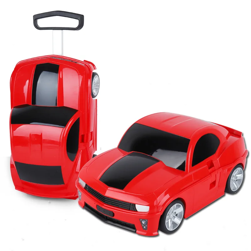 Maleta con ruedas en forma de coche para niños, Maleta ligera bonita,  Maleta Rideable para cabina de embarque, niños y niñas - AliExpress