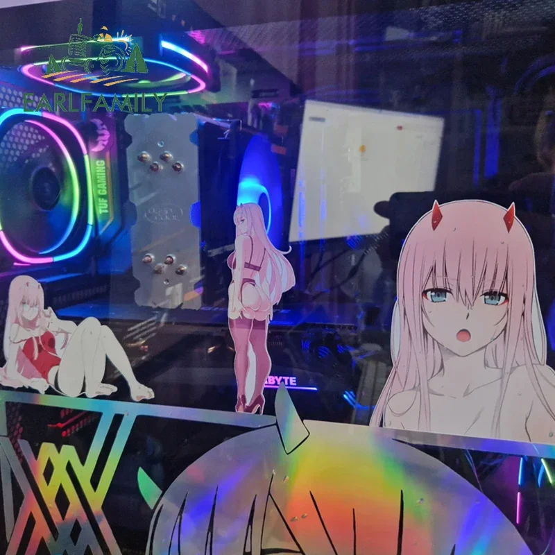 13cm x 7.4cm Sexy Anime Zero Two Car Sticker