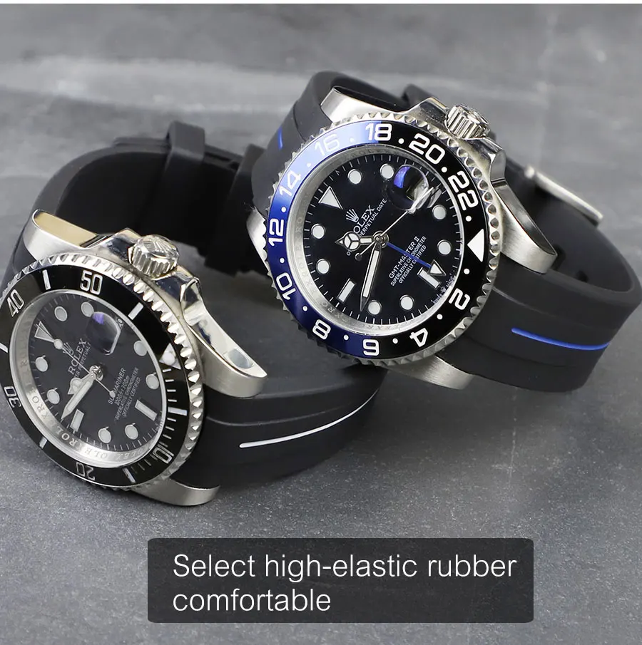 Curved 20mm 21mm(DEEPSEA) Watch Strap 