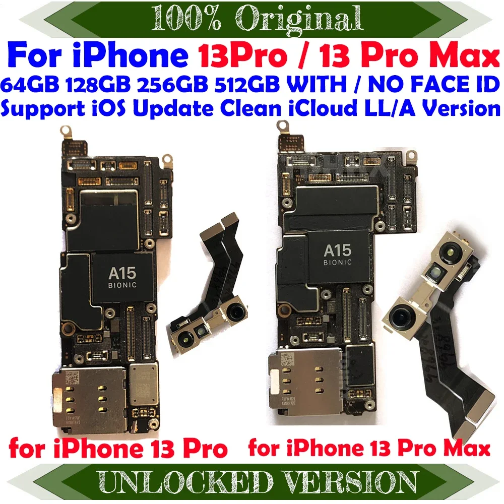 

Main Logic Bodard Empty iCloud For iPhone 13 Pro Max Fully Tested Motherboard Support Update 4G 5G Plate 13Pro US LL/A Version