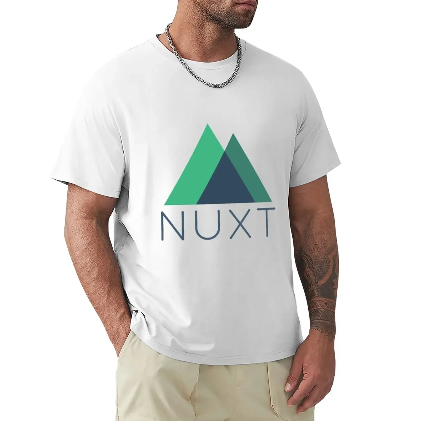 

Футболки с логотипом Nuxt.js, индивидуальный дизайн, простая винтажная мужская одежда