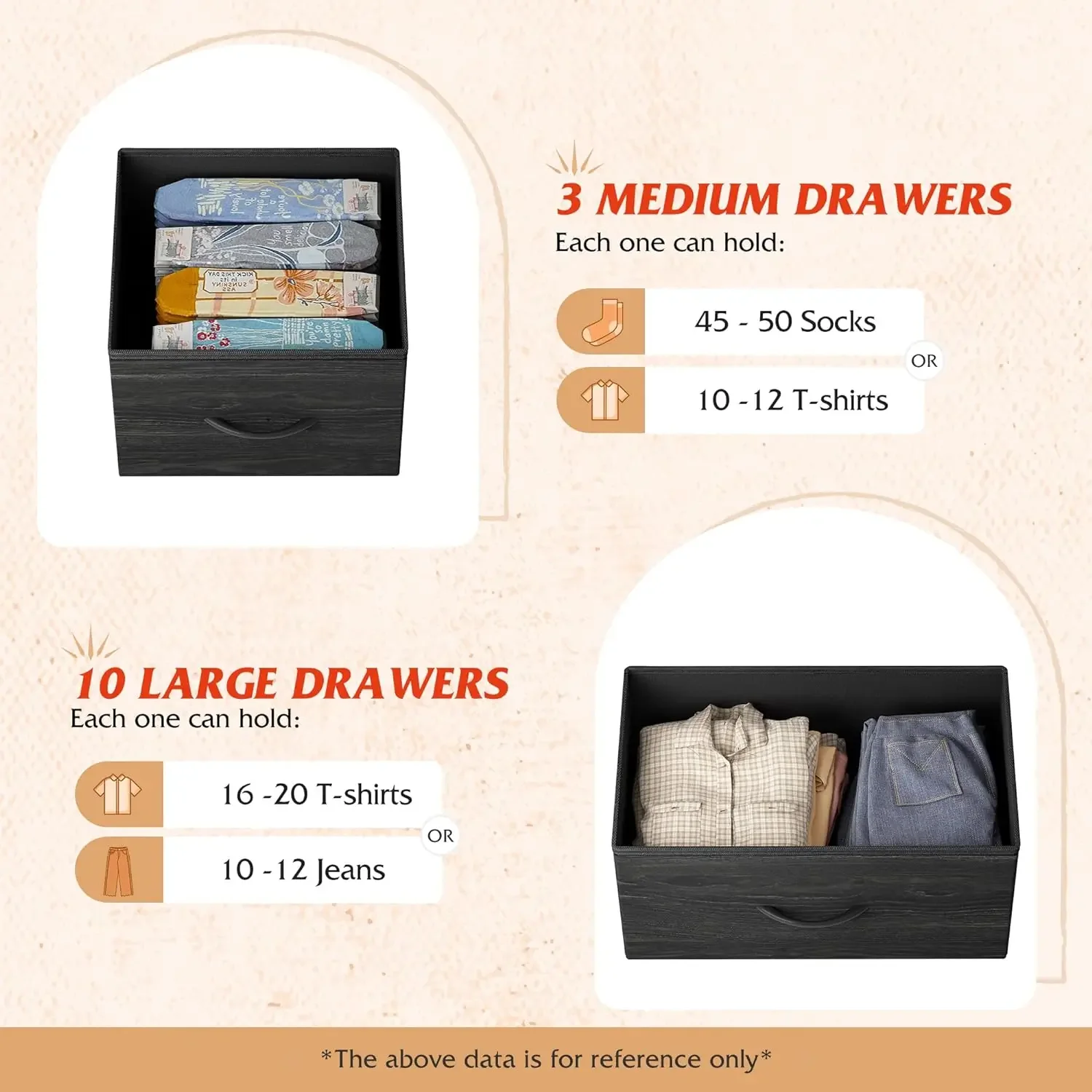 all Dresser for Bedroom with 13 Drawers, Storage Dresser Organizer Unit, Fabric Dresser for Bedroom, Closet, Chest of Drawers 4
