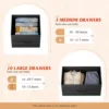 all Dresser for Bedroom with 13 Drawers, Storage Dresser Organizer Unit, Fabric Dresser for Bedroom, Closet, Chest of Drawers 4