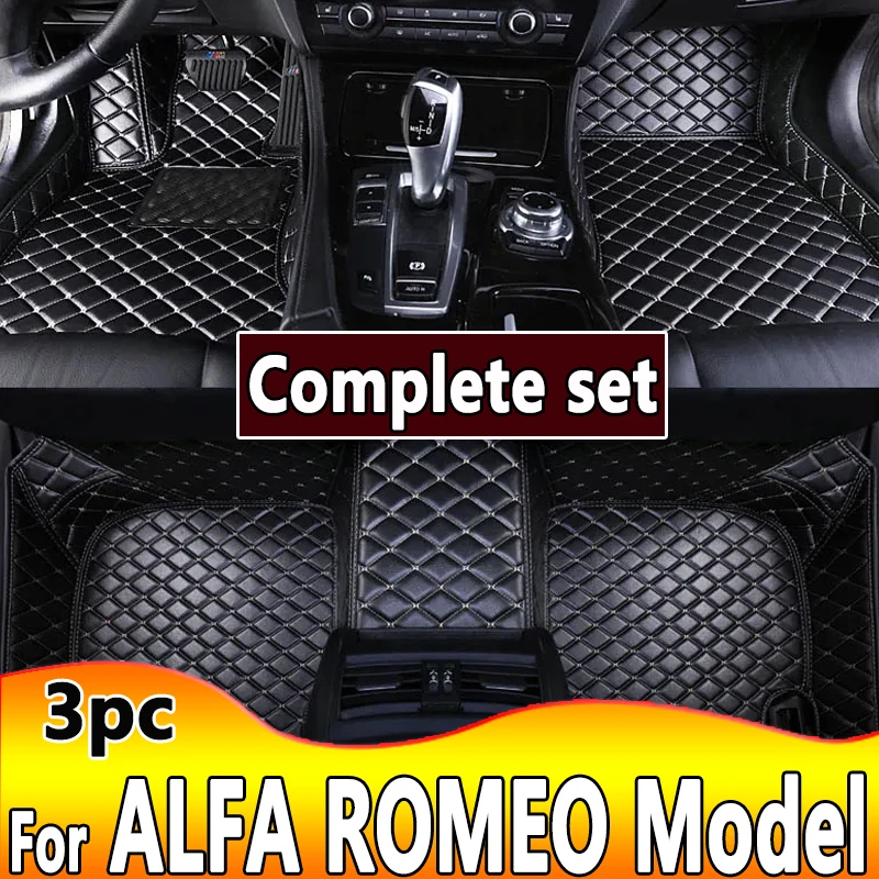 

Car Floor Mats For ALFA ROMEO Giulia Mito Stelvio GT Giulietta 4C 159 Spider 916 GTV Brera 166 147 Spider Car Accessories