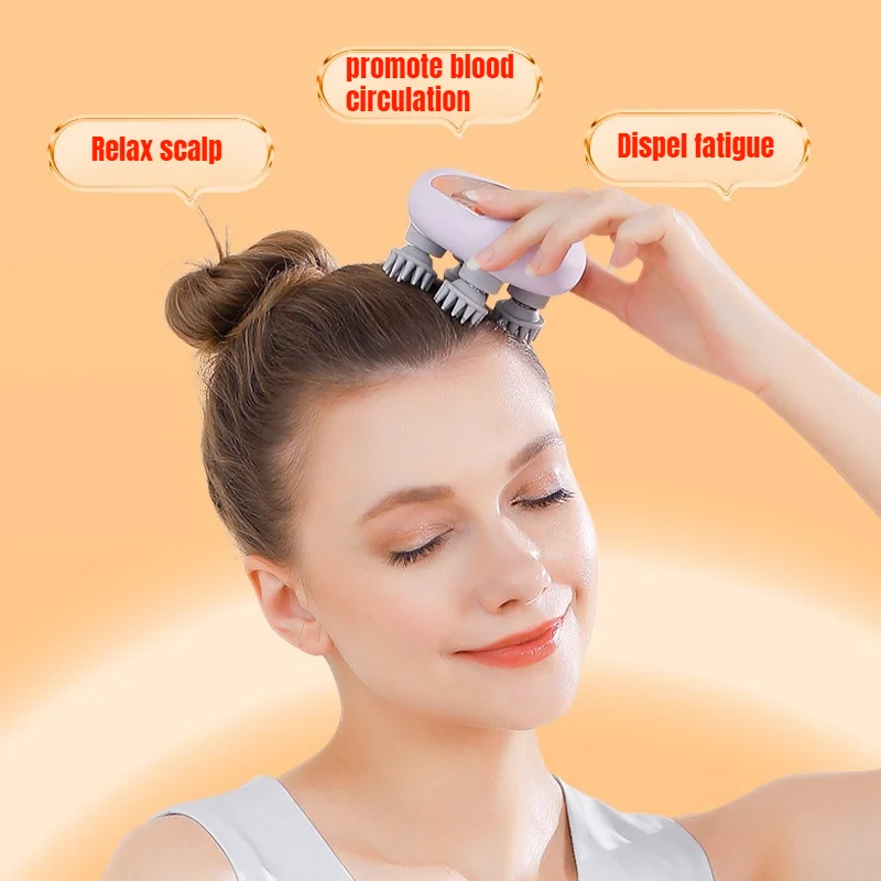 Waterproof Electric Head Massager for Deep Scalp Relaxation