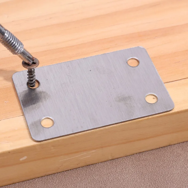 Stainless Steel Hinge Repair Plate Furniture Hinges Mounting Tool for Cabinet Kitchen Cupboard Door Fixing Plates Corner Bracket stainless steel angle bracket furniture hardware angled furniture hardware
