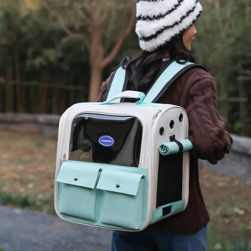 Pet Bag Cat Carrier Backpack High Quality Outdoor Breathable Portable Cat Cage Kitten Bag Dog Carriers Accessories