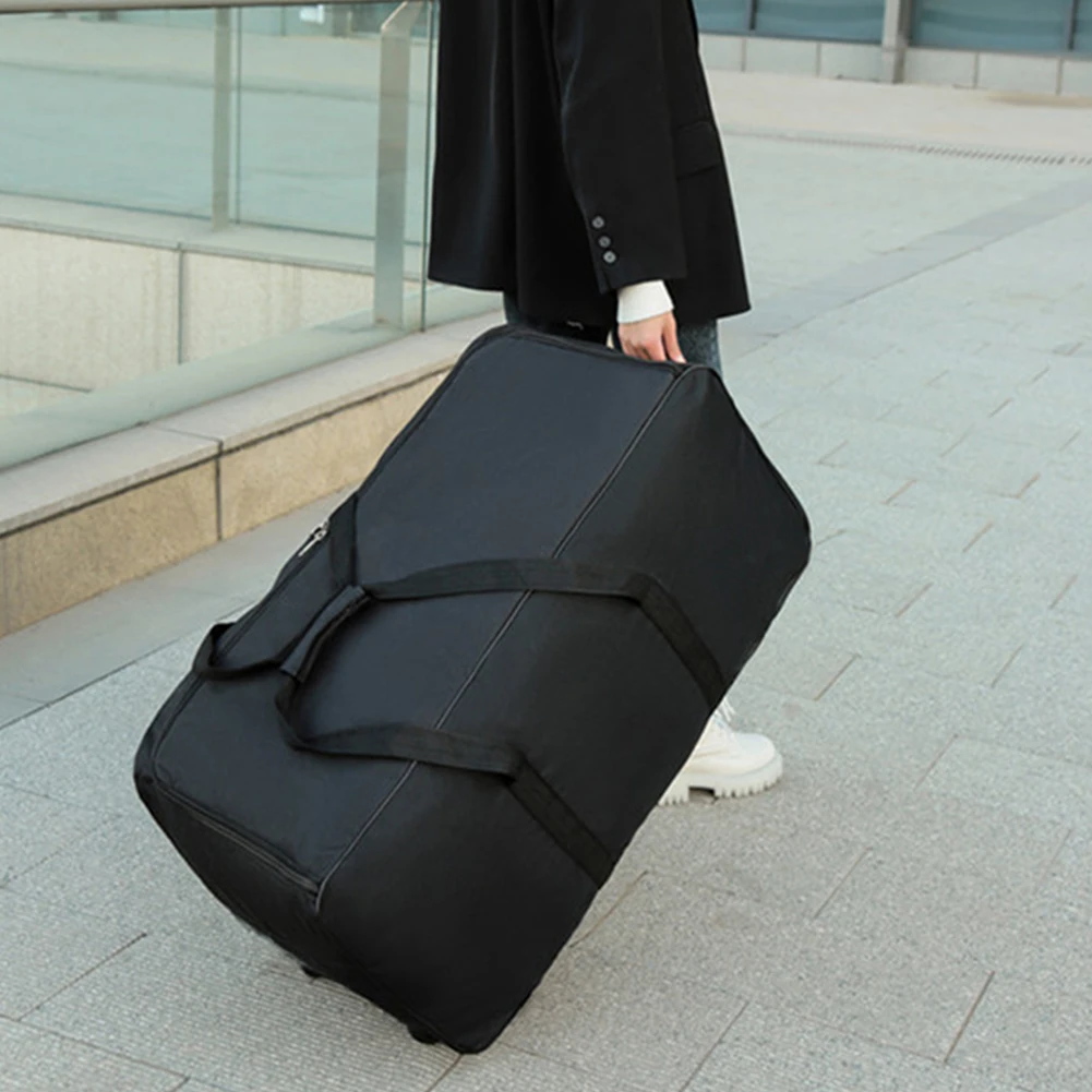 Foldable Wheel Bag for Outdoor Travel Luggage Bag Large Capacity Carry On Waterproof Travel Duffel Portable Trolley Suitcase