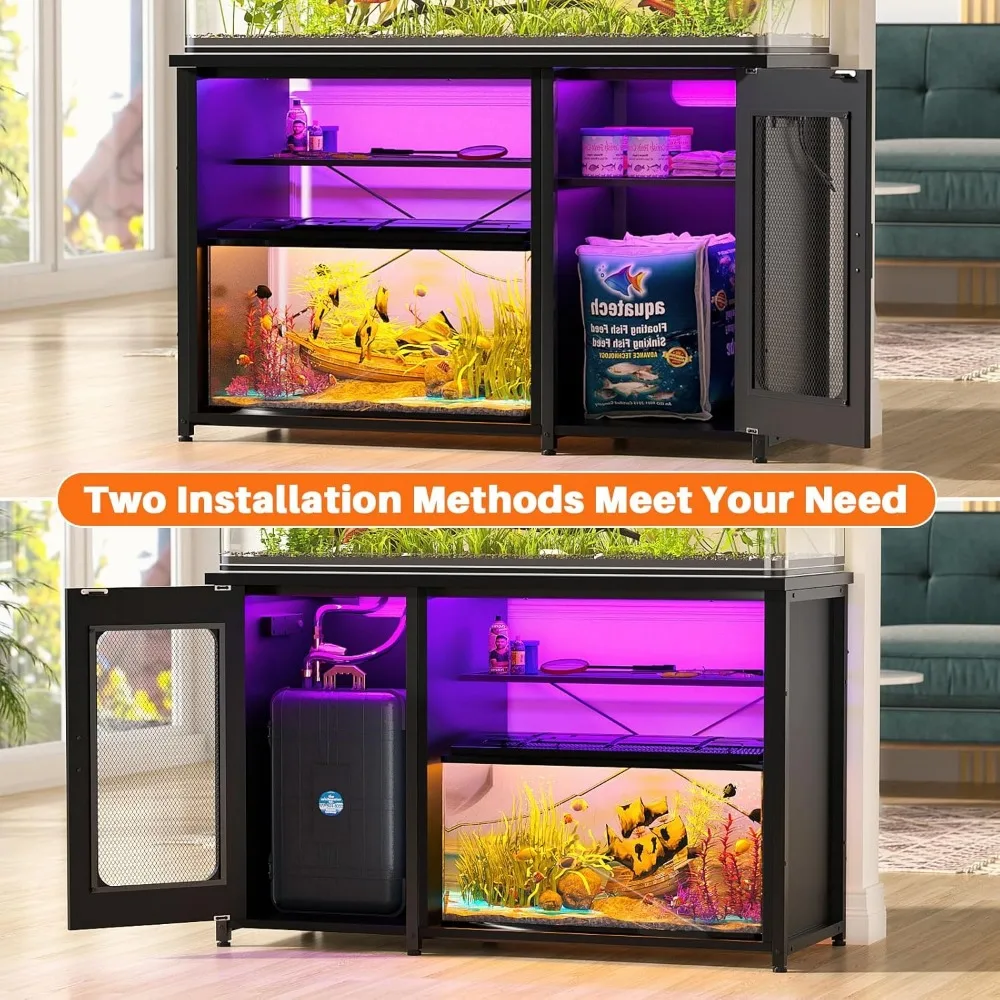 Reversible top for different tank orientations