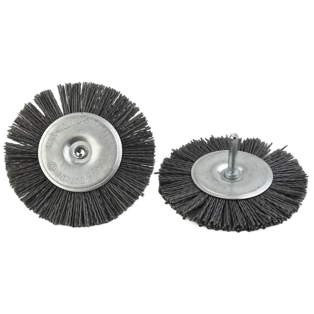

Durable Wire Brush Metal Brush With Handle Bylon Replacement Spare Parts 100mm Diameter 110 Mm Brushes 4pcs/set