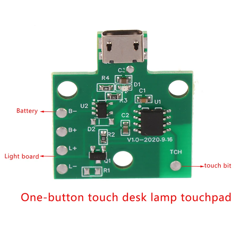 Pcba Lamp Printplaat Usb Opladen Touch Dimmen Traploos Dimmen Led Touch Kleine Night Lamp Controle Module