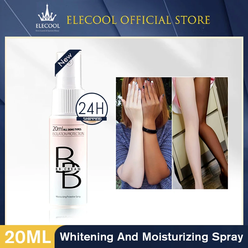 

20ml Spray BB Cream Portable Foundation Cream Whitening Long lasting Waterproof Foundation Spray Cream Portable Cosmetics