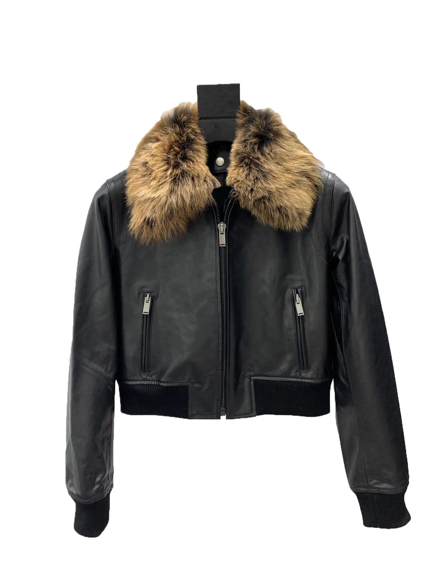 

Short cowhide jacket jacket casual fashion 2024 fall new hot 1205