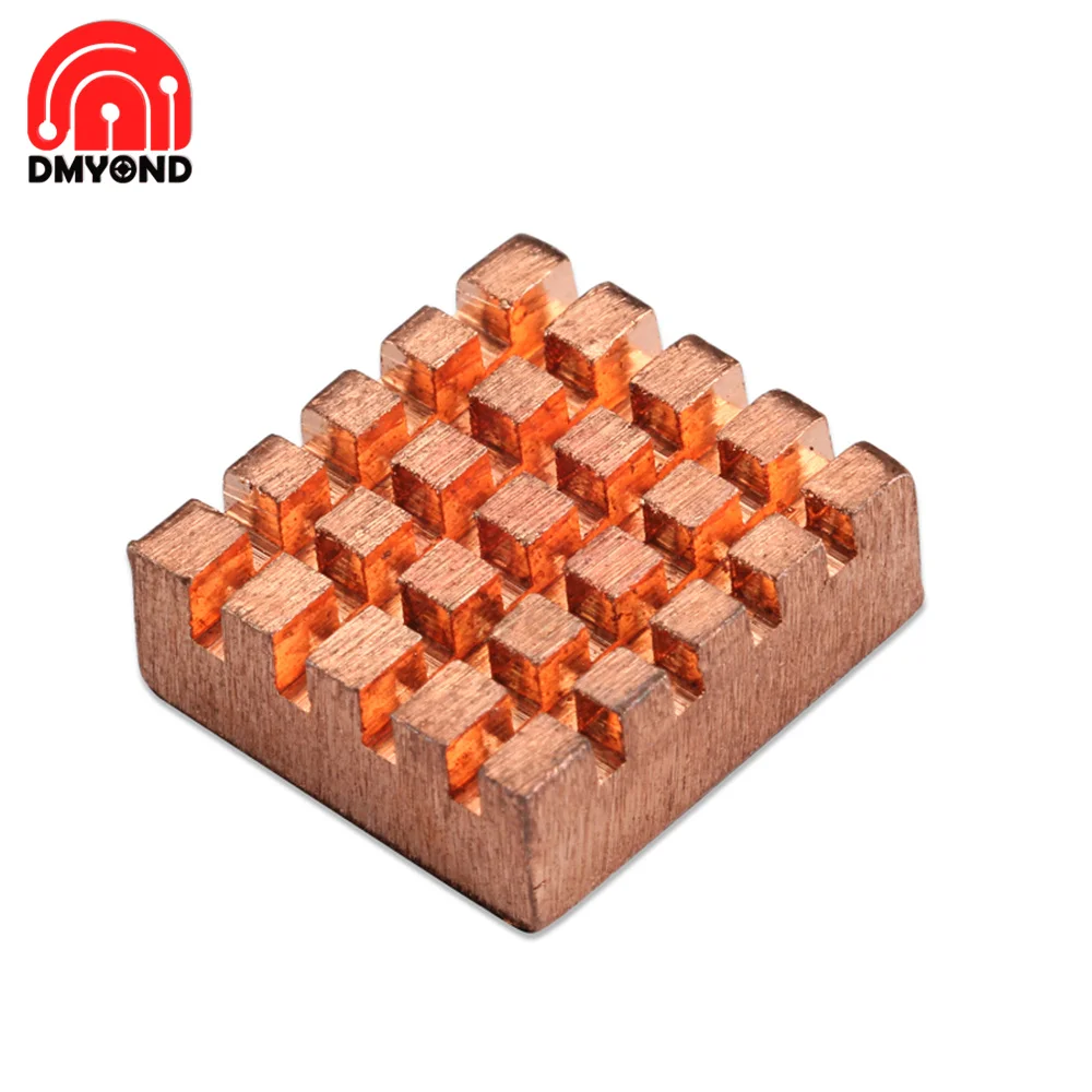 8pcs 14mm&times;12mm&times;5.5mm Cooling Copper Heat Sink for Video Card CPU Raspberry Pi VGA RAM Cooling Radiator Cooler