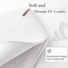 Modern PU Leather Square Tissue Box Cover Holder-Decorative Holder/Organizer for Bathroom Vanity Countertop, Night Stands,Office 4