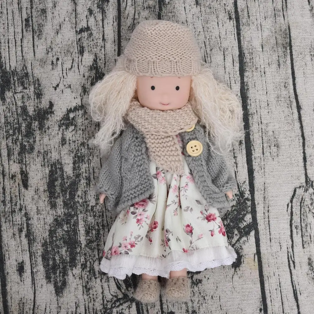 Soft Baby Dolls Handmade First Baby Doll Stuffed Baby Girl Dolls Plush Doll Toy First Baby Doll Plush Rag Doll For Kids