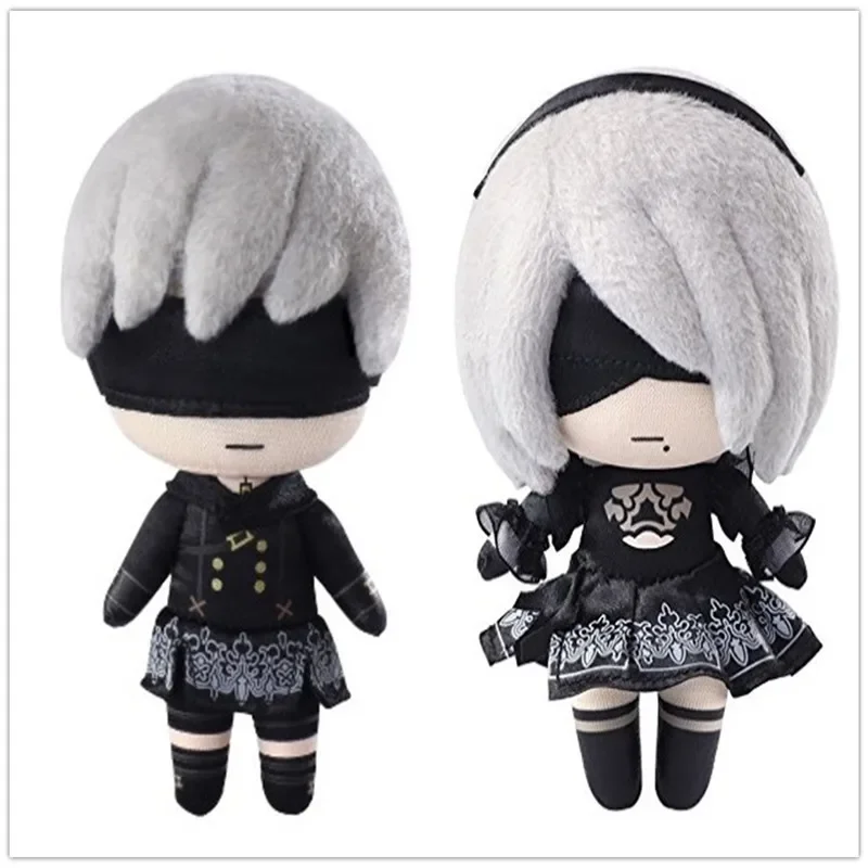 

Игрушка плюшевая NieR:Automata, аниме 2B 9S, мультяшное украшение из мультфильма, Детская мультяшная кукла, подарок для друга, 23 см