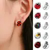 Ear Clips Cute Cartoon Decorative Clip Earrings Anime Jewelry Gift Women Cosplay Animal Circle Dot Party Earrings 1